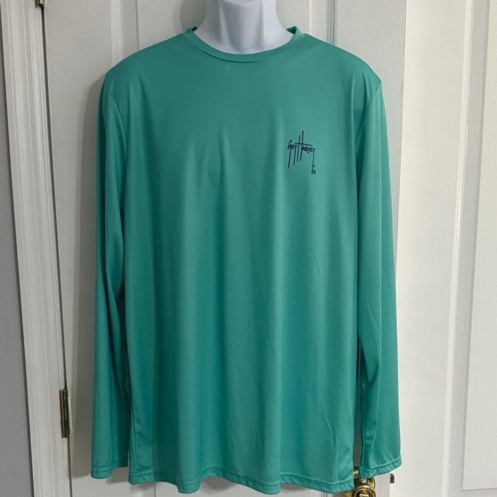 Guy Harvey Aqua Long Sleeve Fishing Shirt